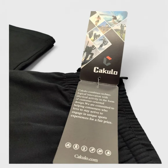 Cakulo Black Soft & Comfy Cropped Capri Pants Size XL - Picture 5 of 10